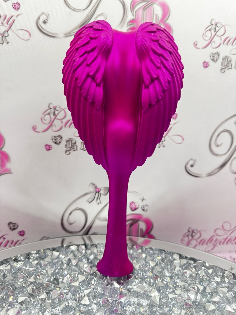 TANGLE ANGEL BRUSH rare Hot Pink Angel Wing Hair Brush - Women’s Hair Accessory